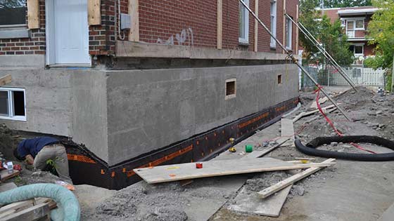 Réparation de fondation à Montréal